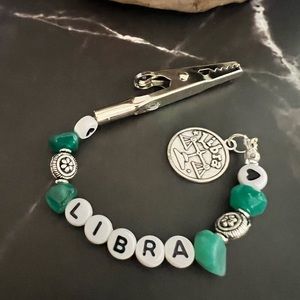 LIBRA Astrological Sign Roach Clip Smoker’s Helper with Birth Sign & Charm